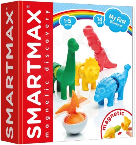 SmartMax magnetická stavebnice - Moji první dinosauři - 14 ks