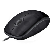 Logitech B110 tichá, USB-A drátová myš - černá