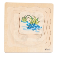 Woody Puzzle na desce ´´Vývoj žáby´´_(2)