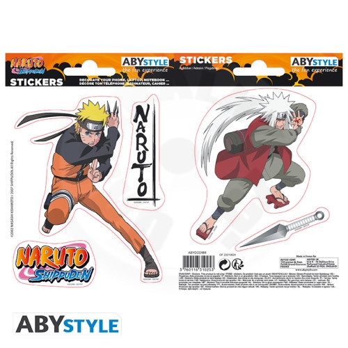 NARUTO SHIPPUDEN - Stickers - 16x11cm/ 2 sheets - Naruto/ Jiraiya_(1)