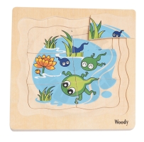 Woody Puzzle na desce ´´Vývoj žáby´´_(4)