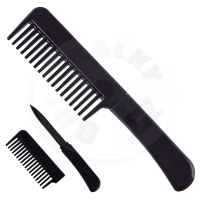 Hřeben, skrytý nůž "BLADE IN HAIR" černý
