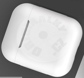Silikonové pouzdro pro Apple AirPods - bílá