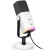 FIFINE AM8w - USB dynamický RGB herní mikrofon s tlačítky - bílá (P4/PS5/PC/Mac)