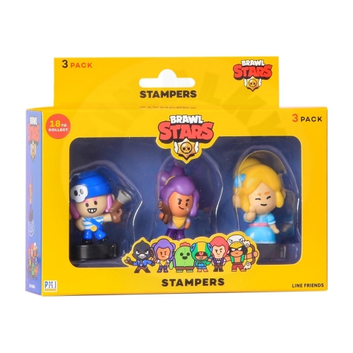 Figurky Brawl Stars 3 pack série 1 s razítky - náhodný výběr