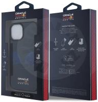 Red Bull silikonový kryt "Two Bulls Logo" s MagSafe pro Apple iPhone 15 - modrá