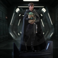 Sběratelská Figurka - Star Wars Luke Skywalker And Grogu 25cm