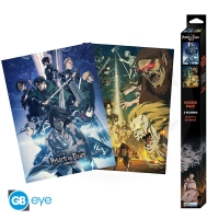 ATTACK ON TITAN - Set 2 Posters Chibi 52x38 - Set 2 x4